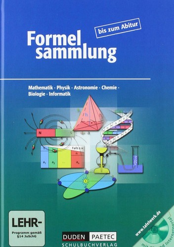 Formelsammlung bis zum abitur - formelsammlung,